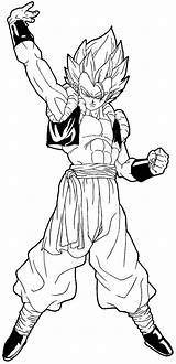 Gogeta Dragon Ball Coloring Super Goku Pages Saiyan Drawing Dbz Easy Sketch Draw Gt Drawings Tutorial Characters Broly Clipart Coloriage sketch template