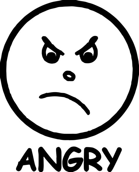 angry face coloring page sketch coloring page
