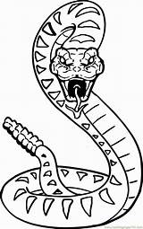 Coloring Rattlesnake Diamondback Getdrawings sketch template