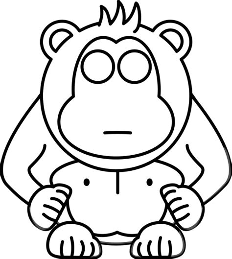ape coloring pages png  file