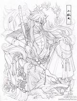 Coloring Ranbu Touken Pages Manga Book Adult Yaoi Lineart Visit Anime sketch template