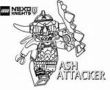Nexo Attacker Caballeros Coloringhome Getcolorings Roblox Dibujos sketch template