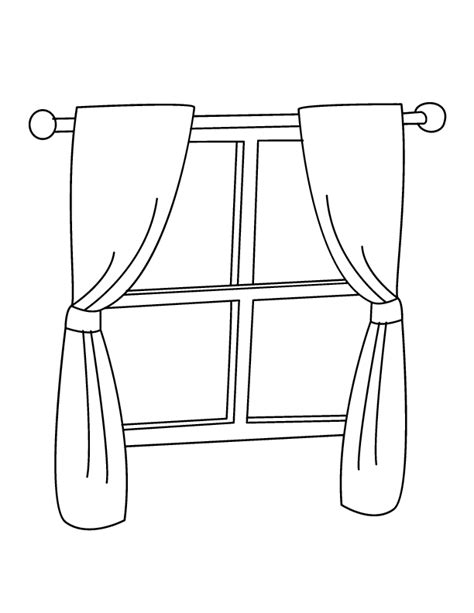 window coloring page coloring home