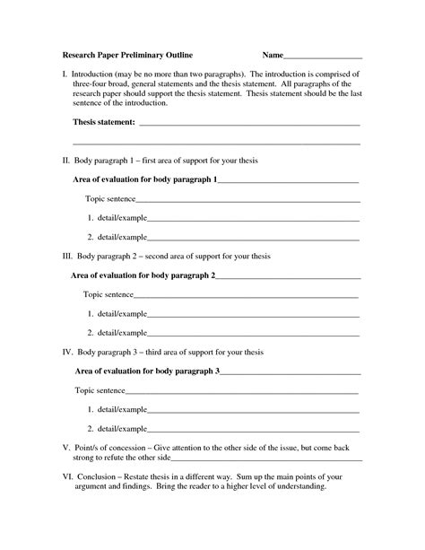 homeschool research paper outline  research paper outline paper