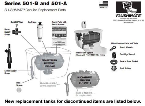 flushmate  parts diagram