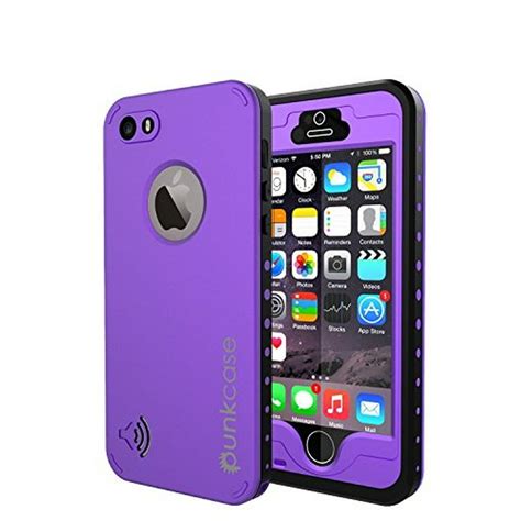 iphone  waterproof case punkcase studstar purple apple iphone  waterproof case
