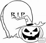 Coloring Halloween Moon Gravestone Clipart Pages Pumpkin Drawing Rip Cartoon Clip Printable Template Cat Clipartpanda Cemetery Witch Front Getdrawings Jack sketch template
