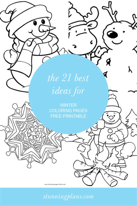 ideas  winter coloring pages  printable home