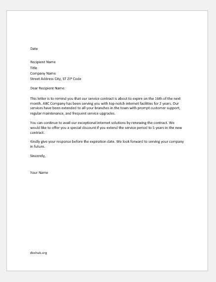 employment contract renewal letter template mployme