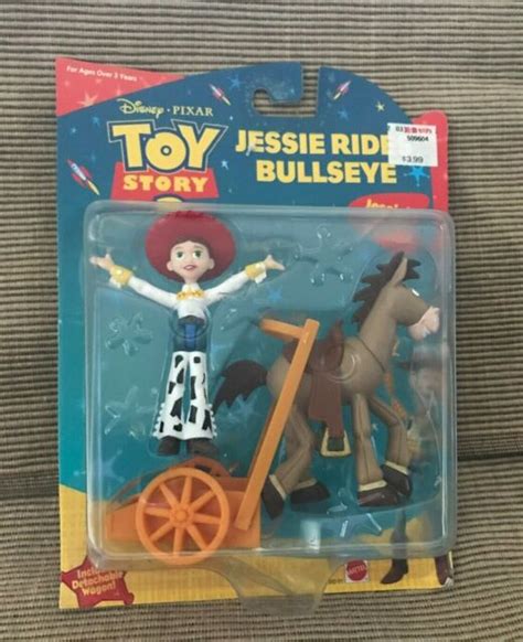 New 2000 Mattel Disney Toy Story 2 Jessie Rides Bullseye Action Figure