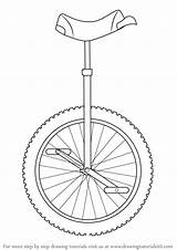 Unicycle Drawing Draw Step Tutorials Other Drawingtutorials101 sketch template
