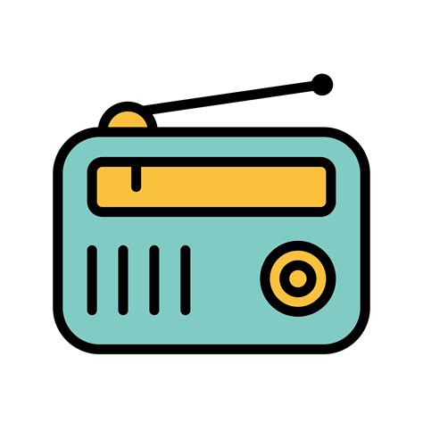 radio vector icon  vector art  vecteezy