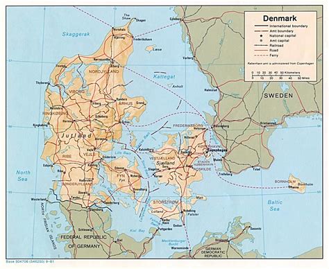denmark maps printable maps  denmark