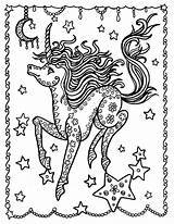 Unicorn Kleurplaat Eenhoorn Licorne Zeemeermin Makelijk sketch template
