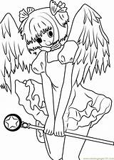 Cardcaptor Sakura Coloring Pages Cardcaptors Shy Printable Color Getcolorings Sh Coloringpages101 sketch template