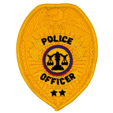 buy police officer badge patch      heros pride    price ca