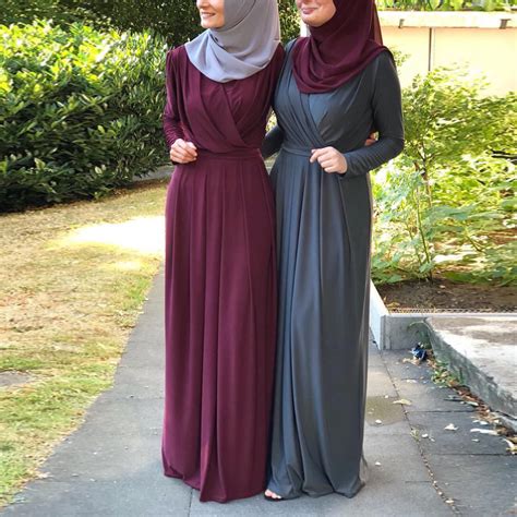 pleated abaya muslim dress robe dubai hijab kaftan abayas women jilbab
