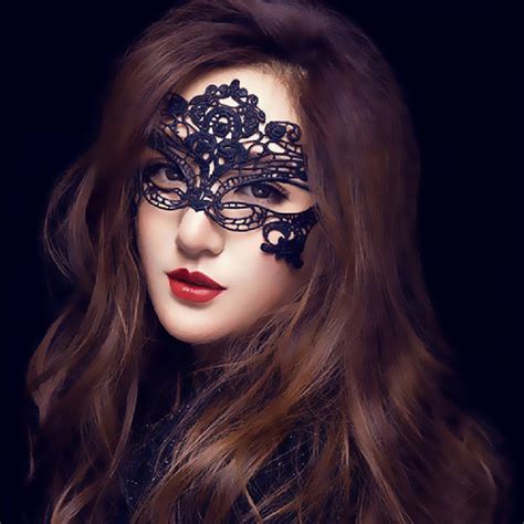 buy 1 pc women black sexy lace mask