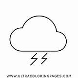 Gewitter Ausmalbilder Thunderstorm Malvorlage Ultracoloringpages sketch template