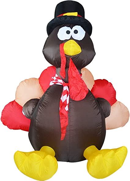 Goosh Thanksgiving Day Inflatables Turkeys Led Lights
