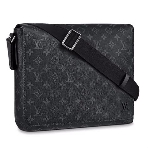 Louis Vuitton Man Bag Grey Leather