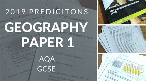 aqa  predictions geography paper  youtube
