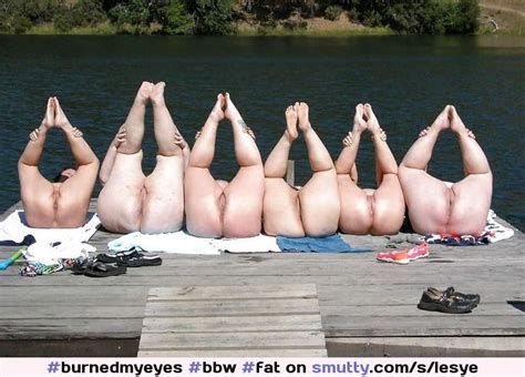 Bbw Fat Fatty Chubby Outdoors Outside Lake Feet Foot
