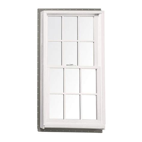 andersen       series tilt wash double hung wood window  white
