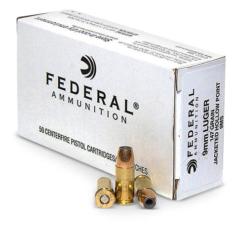 rounds federal mm  grain jhp ammo  mm ammo  sportsmans guide
