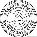 Hawks Atlanta Coloring Nba Pages Printable Coloringpages101 Rockets Houston Brooklyn Nets Sports sketch template