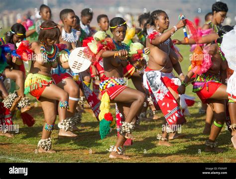 ludzidzini swasiland afrika jährliche umhlanga oder reed dance