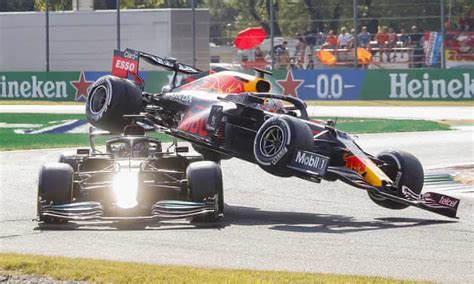 hamilton and verstappen crash out of f1 italian grand prix as ricciardo