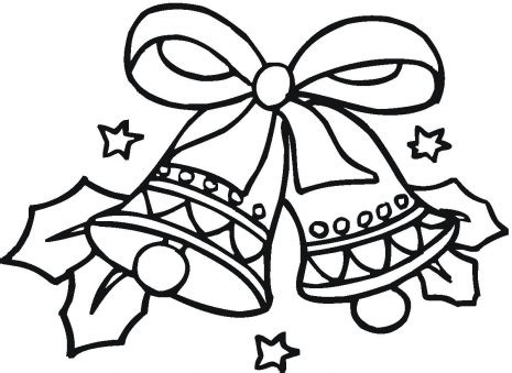 christmas bell outline clipart