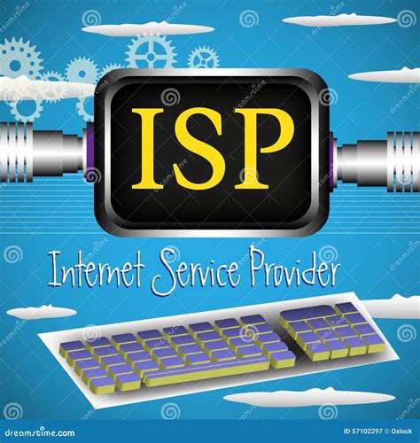 internet service provider stock vector image  high