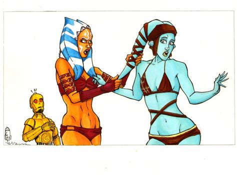 Aayla Secura Vs Ahsoka Tano By Bullyart07 On Deviantart