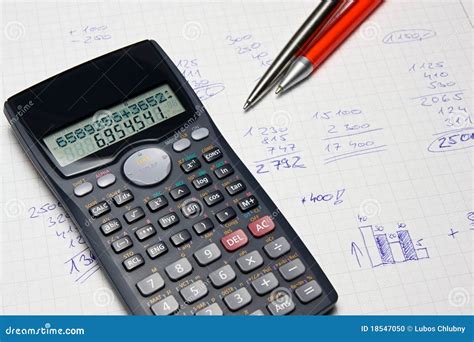 wiskundige calculator stock foto image  rekenmachine