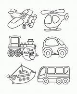 Transportation Coloring Pages Toddlers Printables Cars Kids Preschool Print Activities Visit Crafts sketch template