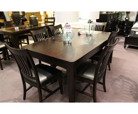 dark wood dining room table cw  chairs