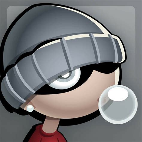 image   cartoon character blowing bubbles    mouth     viewer
