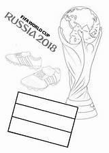 Coloring Cup Pages Fifa Fans Soccer Sheet Sport Colouring Fun Russia Trophy sketch template