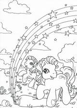 Rainbow Coloring Magic Pages Getcolorings sketch template