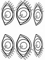 Eyes Coloring Pages Kids Printable Color Bright Colors Favorite Choose sketch template