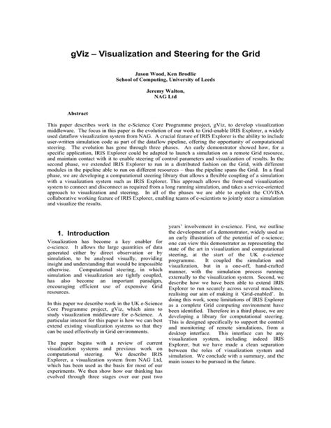 gviz visualization  steering   grid