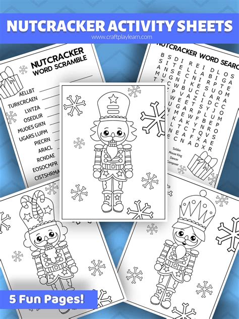 nutcracker coloring pages craft play learn