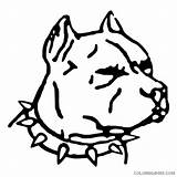 Pitbull Coloring4free Bull sketch template