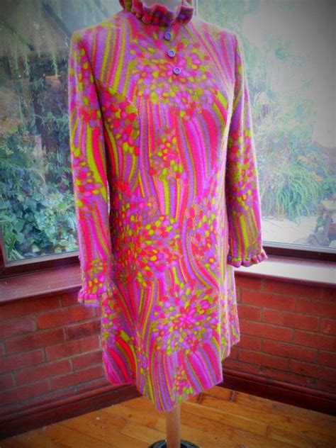 designer 1960s psychedelic all lined dress evening prom party etsy