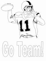 Coloring Football Pages Kids Printable Jersey Sports Players Falcons Team Go Atlanta Quarterback Clipart Football1 Sheet Drawing Blank Cliparts Clip sketch template