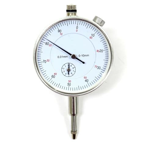 aluminum dial gauge indicator mm graduation   reading lug  econosuperstore