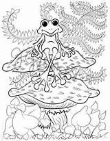 Toad Stamp sketch template