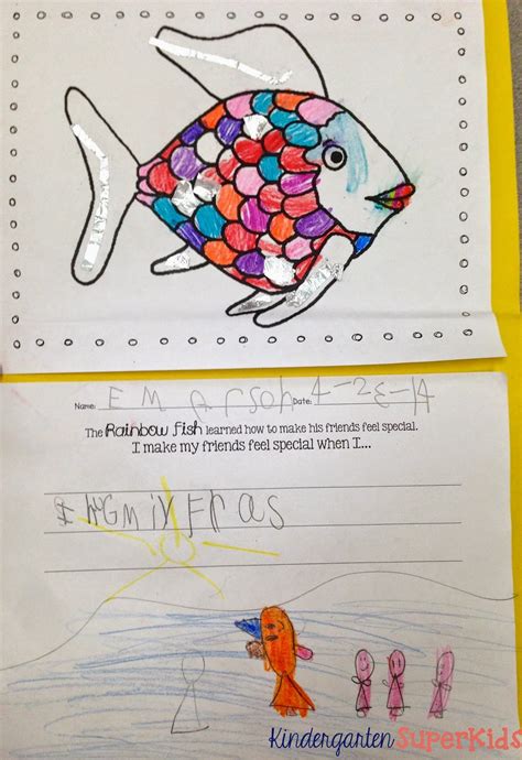 kindergarten superkids fish frenzy literacy resources  rainbow